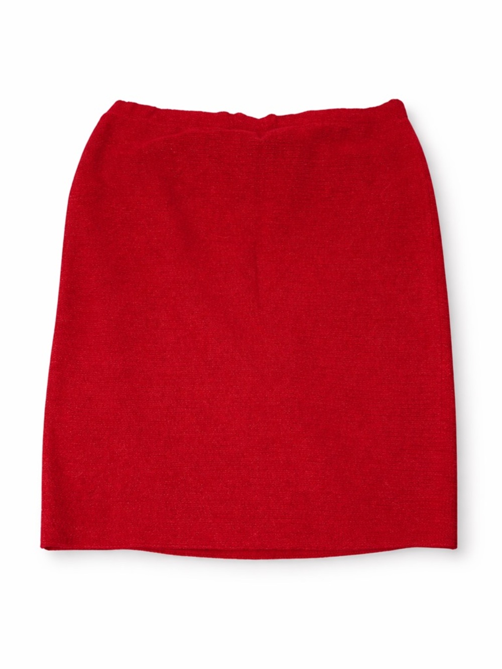 Vintage St. John Collection by Marie Gray Red Knit Pencil Skirt